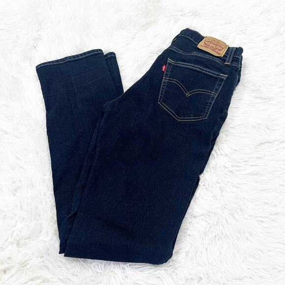 Levi's Denim - Levi's 724 High Rise Straight Jeans Women's 28 Dark Wash Stretch WaterLess